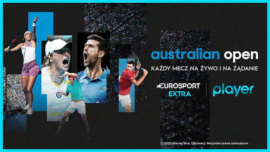 Australian Open od poniedziałku na żywo tylko na antenach Eurosportu i w Playerze