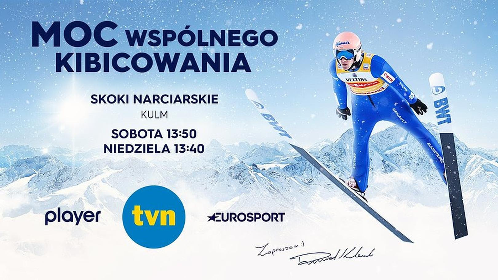 Pierwsze loty narciarskie w sezonie w weekend w TVN, Eurosporcie 1 i Playerze