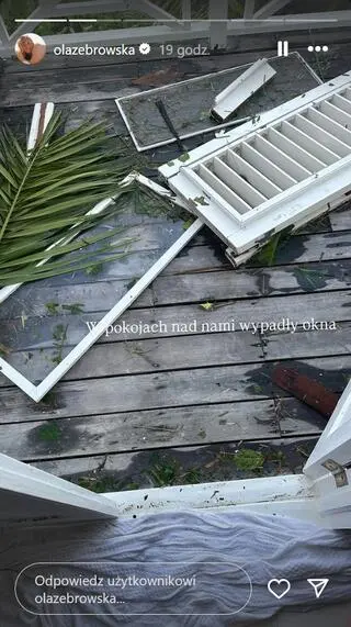 Aleksandra Żebrowska pokazała zniszczenia po huraganie Melissa