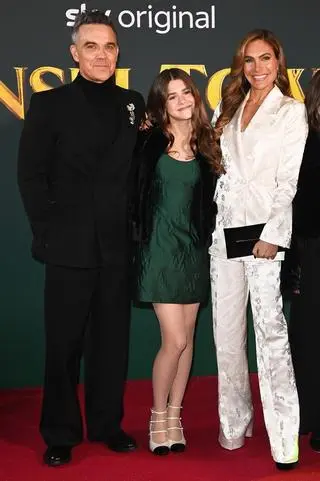 Robbie Williams, Teddy Williams i Ayda Field 