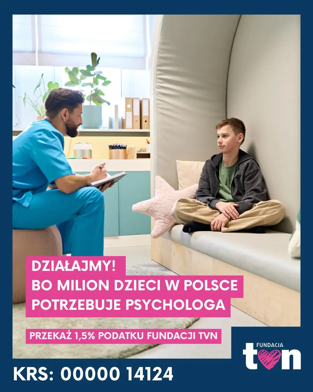 Przekaż 1,5% podatku Fundacji TVN 
