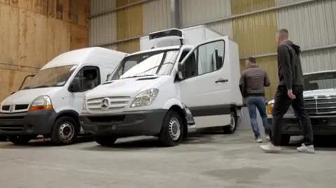 Mercedes Sprinter ze Szwajcarii.