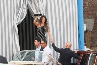 Lauren Sanchez i Jeff Bezos na weselu w Wenecji