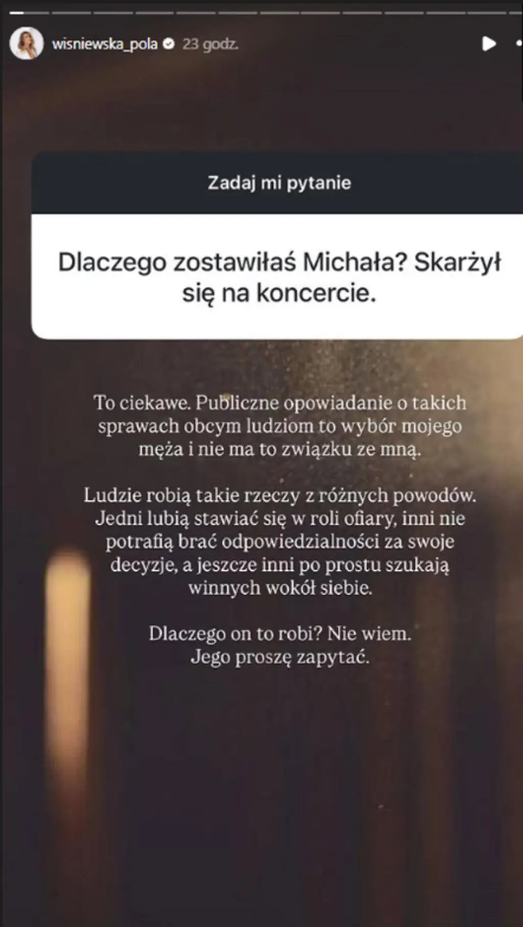 Odpowiedź Poli Wiśniewskiej