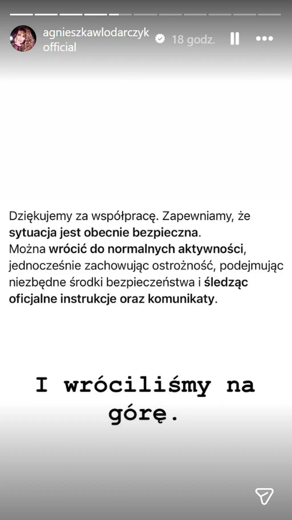 Agnieszka Włodarczyk poinformowała o sytuacji w Dubaju