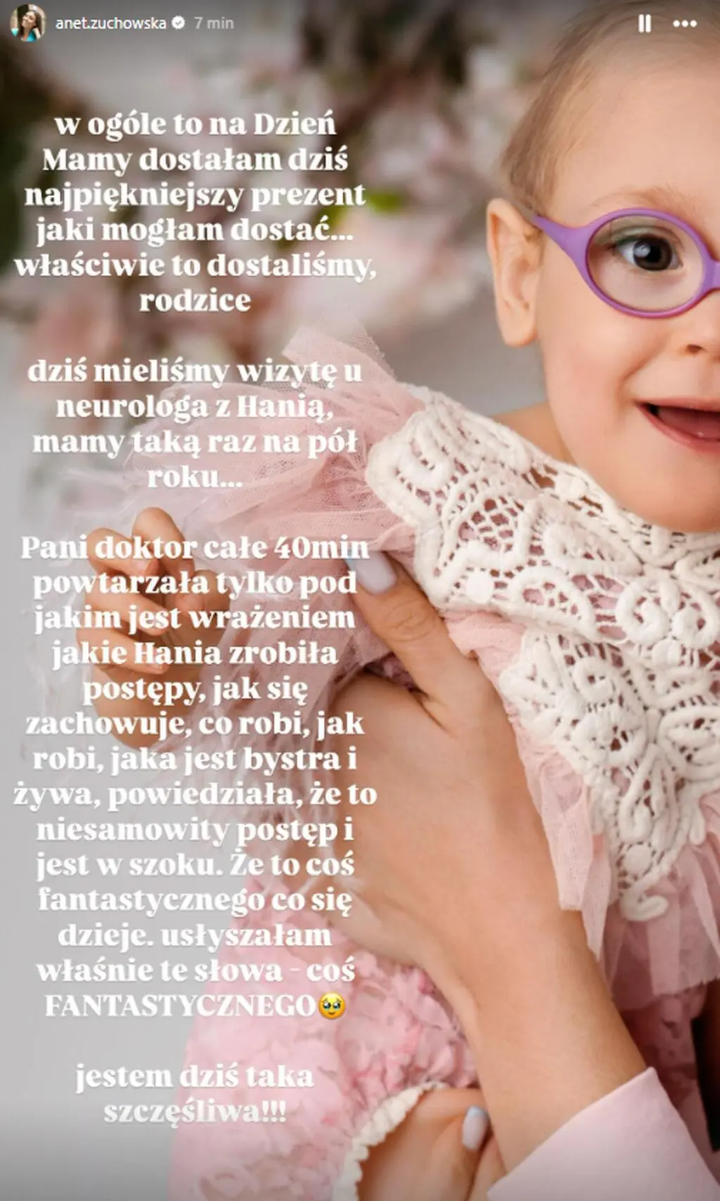 Aneta Żuchowska o córce