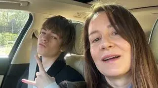 Maja Ostaszewska z synem