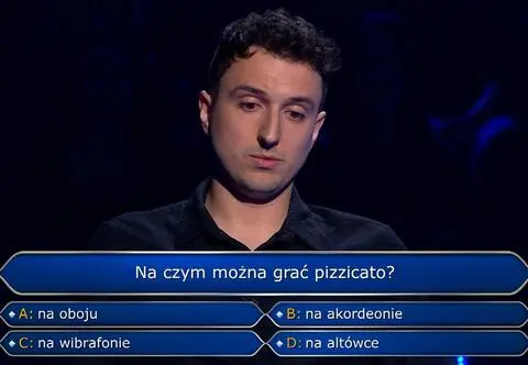"Milionerzy". Na czym można grać pizzicato? Odpowiedź była warta 75 tysięcy