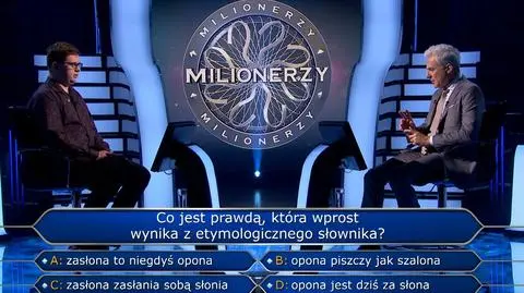 ''Milionerzy". Co jest prawdą, która wprost wynika z...? Pogmatwane pytanie okazało się za trudne