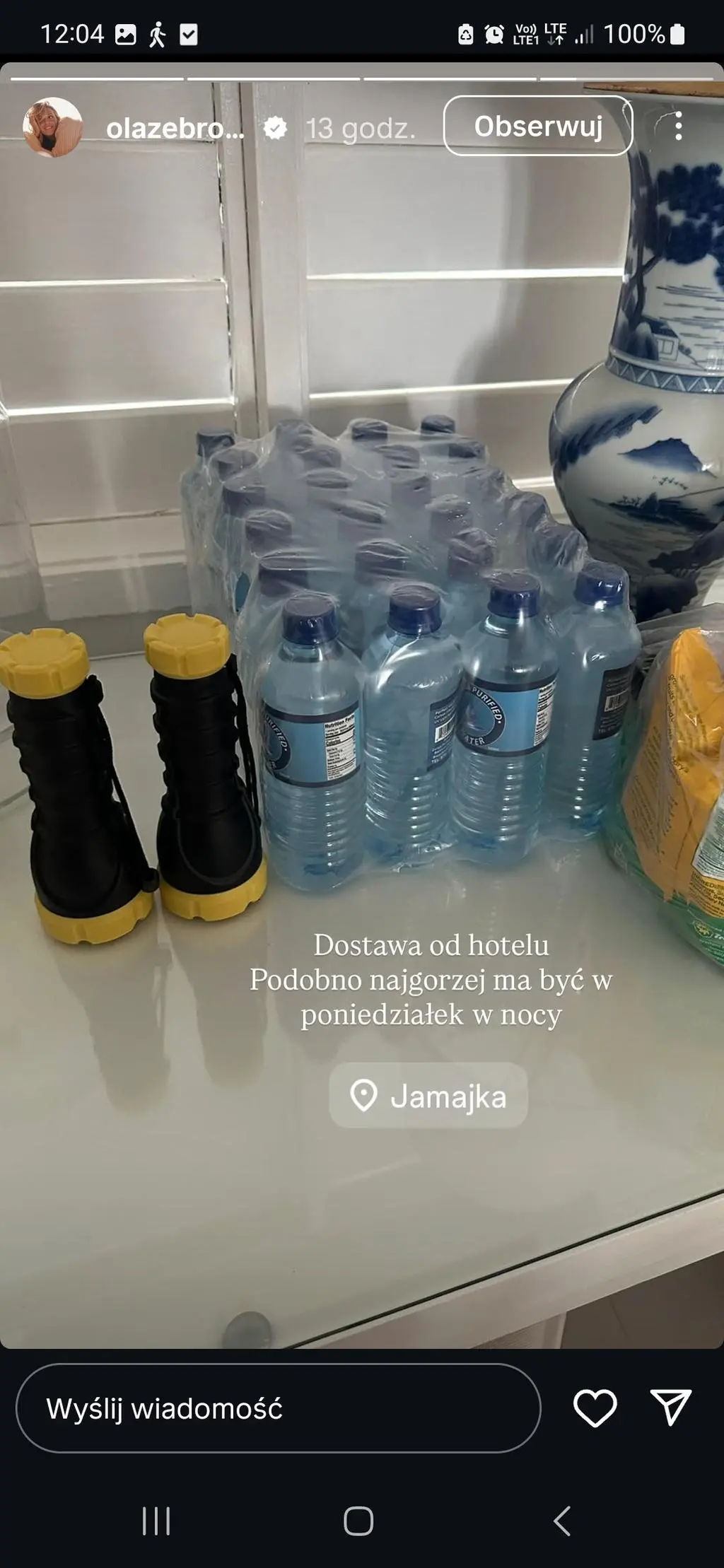 Screen InstaStories Aleksandry Żebrowskiej