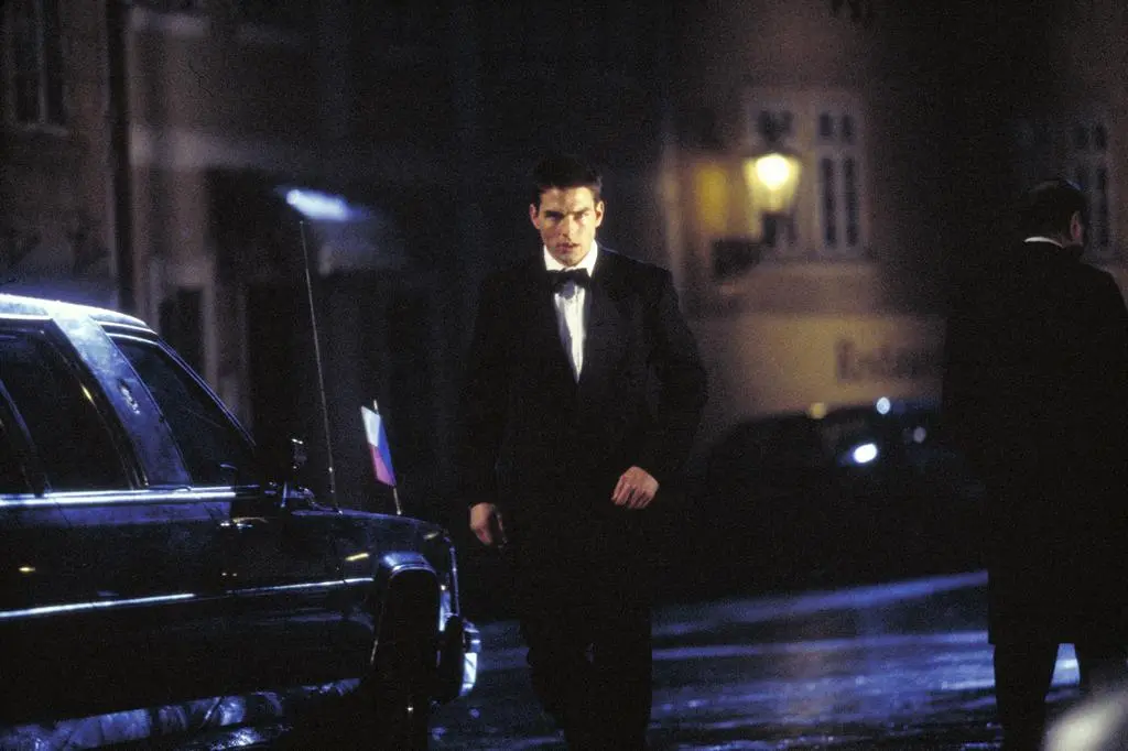Tom Cruise w filmie "Mission Impossible"