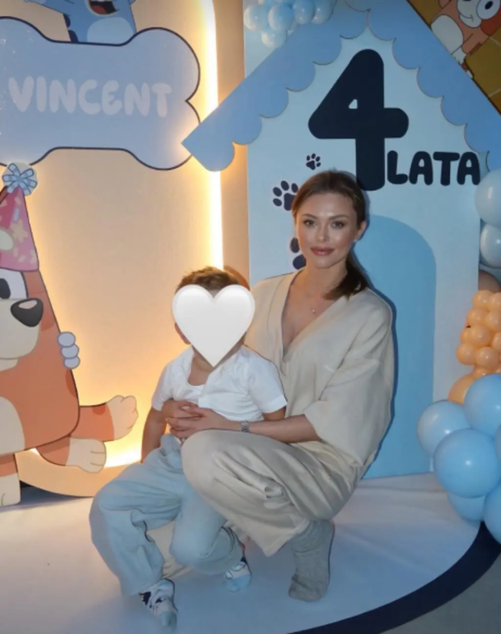 Joanna Opozda z synem Vincentem 