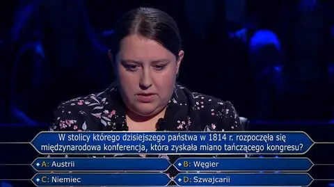 "Milionerzy". Pytanie z odcinka 772,