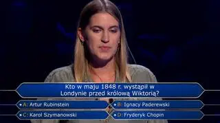 "Milionerzy". Pytanie za 250 tysięcy. Kto w maju 1848 r. wystąpił przed królową Wiktorią?