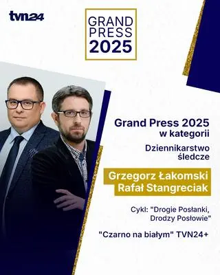 Sukces TVN Warner Bros. Discovery na gali Grand Press 2025