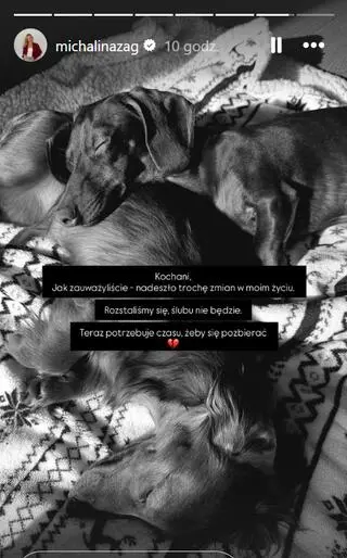 Michalina Zagórska o rozstaniu z Akopem Szostakiem