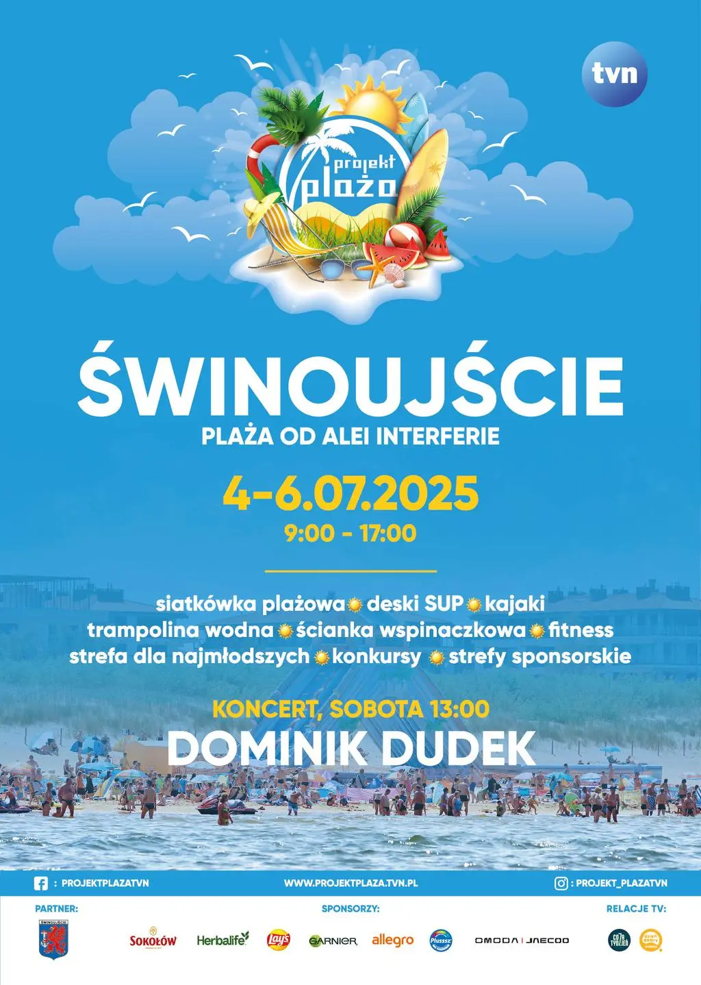 Projekt Plaża 2025. Świnoujście 4-6 lipca