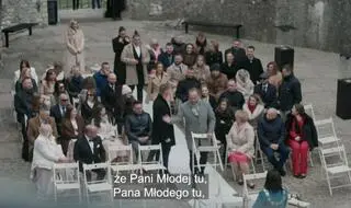 Adrian Szymaniak i Anita Szydłowska na ślubie uczestników "Ślubu od pierwszego wejrzenia 11"