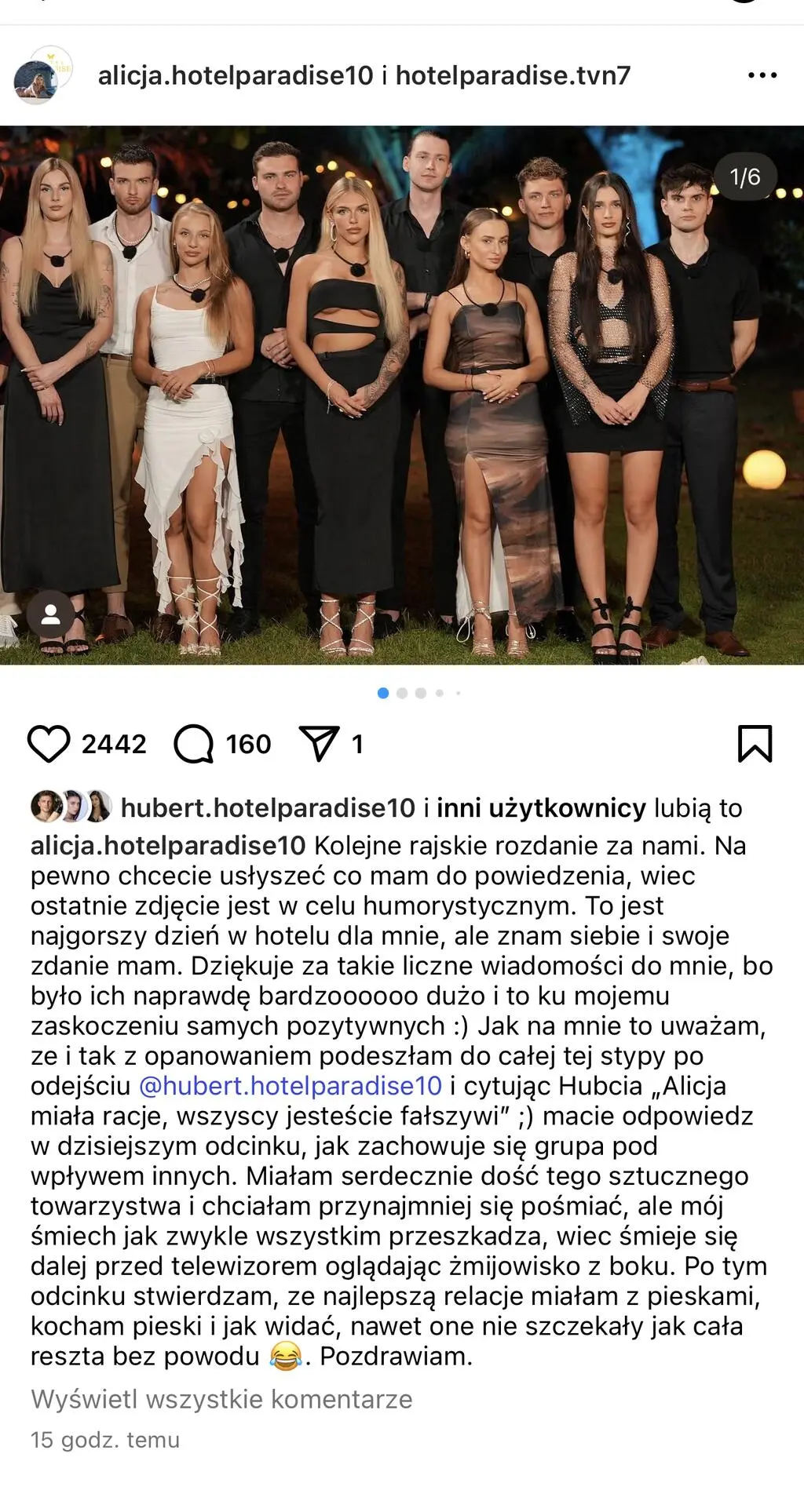 Alicja z "Hotelu Paradise 10" o awanturze
