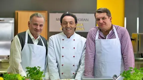 Stefan i Marek z "Na Wspólnej" z Michelem Moranem