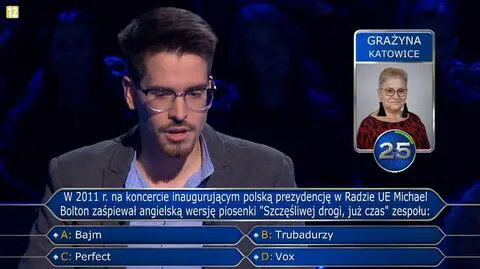 "Milionerzy". Wojciech miał problem z pytaniem muzycznym. Telefon do mamy pomógł?