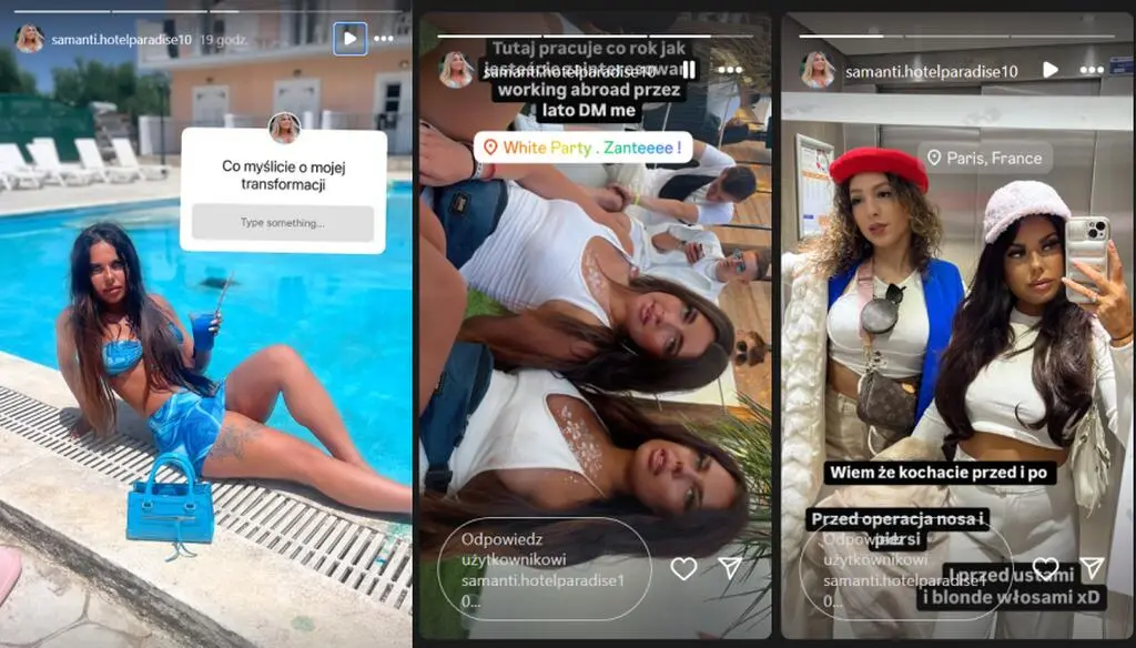 Samanti z "Hotelu Paradise 10" pokazała zdjęcia z przeszłości
