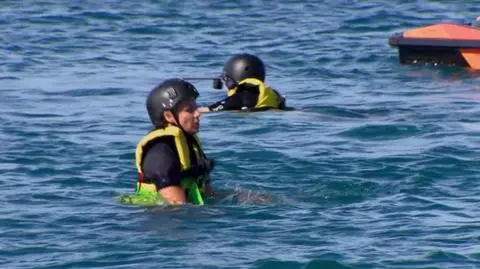 Rafał Jonkisz pokonał Marię Sadowską na flyboardzie