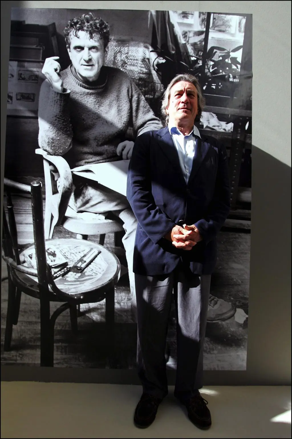 Robert De Niro przy plakacie ojca