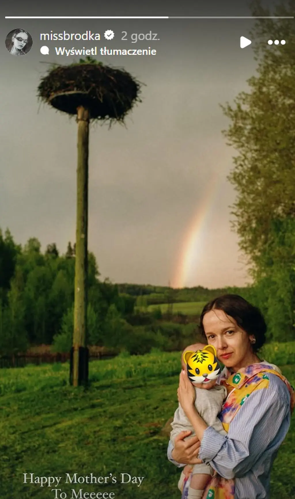 Monika Brodka z dzieckiem