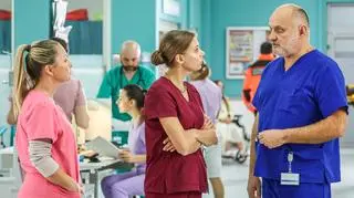 "Szpital św. Anny", odc. 84. Daria Bursztyn, Sabina Krawczyk, Mirek Rogowski