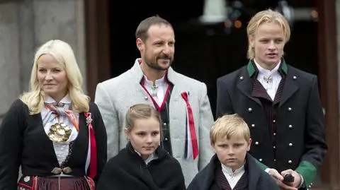 Marius Borg Høiby z rodziną