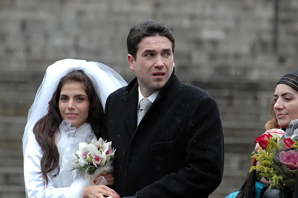 Weronika Rosati i Marcin Dorociński na planie filmu "Pitbull"
