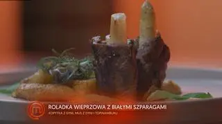 Polędwiczka Wieprzowa z Kopytkami Dyniowymi i Szparagami