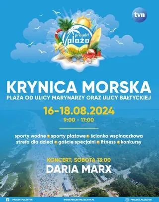 Projekt Plaża 2024 - Krynica Morska