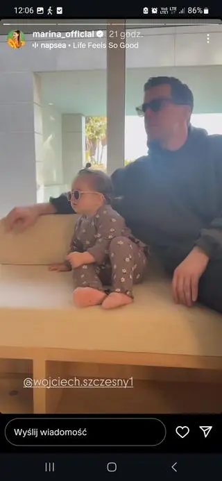 Screen InstaStories Mariny Łuczenko-Szczęsnej