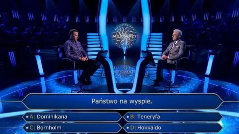 "Milionerzy", odc. 777. Pytanie o państwo na wyspie