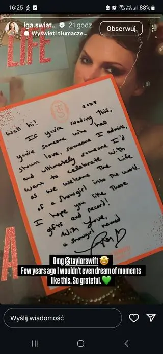 Screen InstaStories Igi Świątek