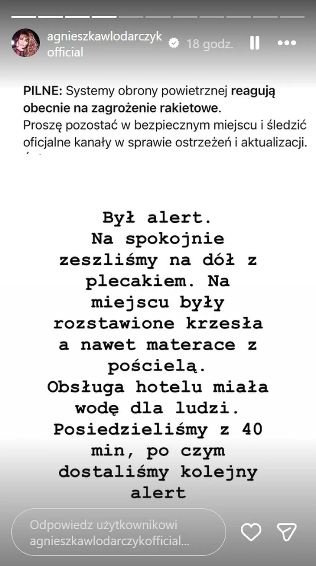 Agnieszka Włodarczyk poinformowała o sytuacji w Dubaju