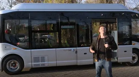 Elektryczny autobus, który wygląda jak dziecięcy rysunek