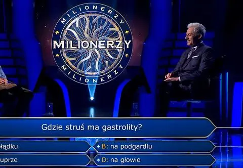 Gdzie struś ma gastrolity? Czym jest infuzja? Quiz z pytaniami z 776. odcinka "Milionerów"