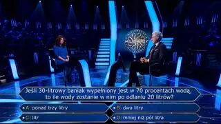 "Milionerzy", odc. 782. Matematyczne pytanie