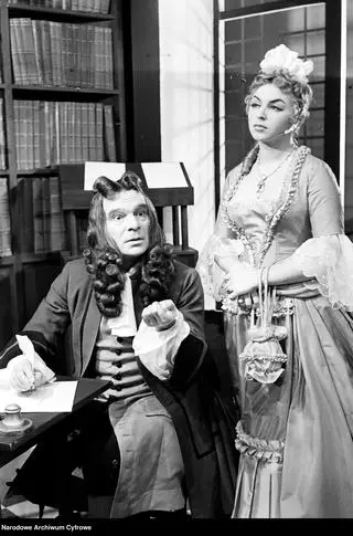 Jacek Woszczerowicz i Kalina Jędrusik