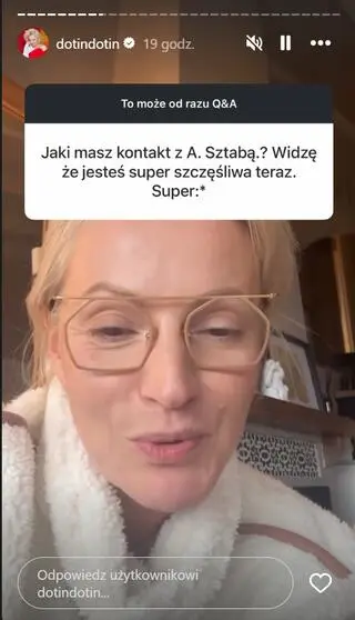 Dorota Szelągowska wspomniała o kontakcie z Adamem Sztabą