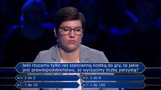 "Milionerzy". Sześcienna kostka, godzina, procenty. Znasz odpowiedzi na matematyczne pytania?