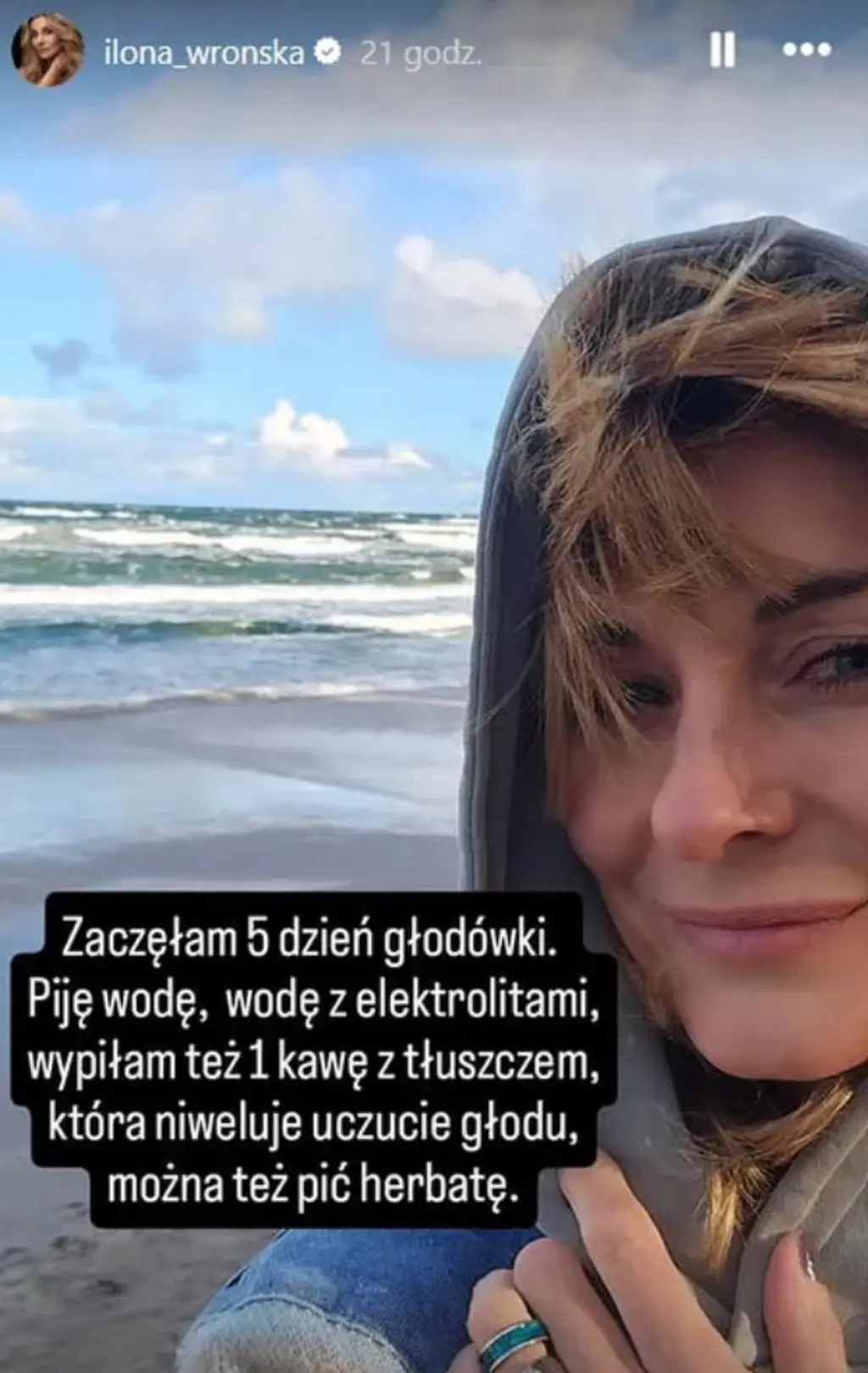 Screen InstaStories Ilony Wrońskiej