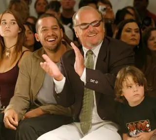 Jack Nicholson z wnukiem, Seanem Knightem Nicholsonem