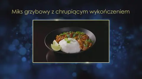 Asia i Adam: Miks grzybowy z chrupiącym wykończeniem, czyli pieczarki i boczniaki w lepkim sosie z dodatkiem orzeszków