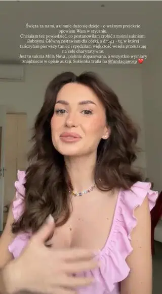 Wersow przekazała suknię na WOŚP