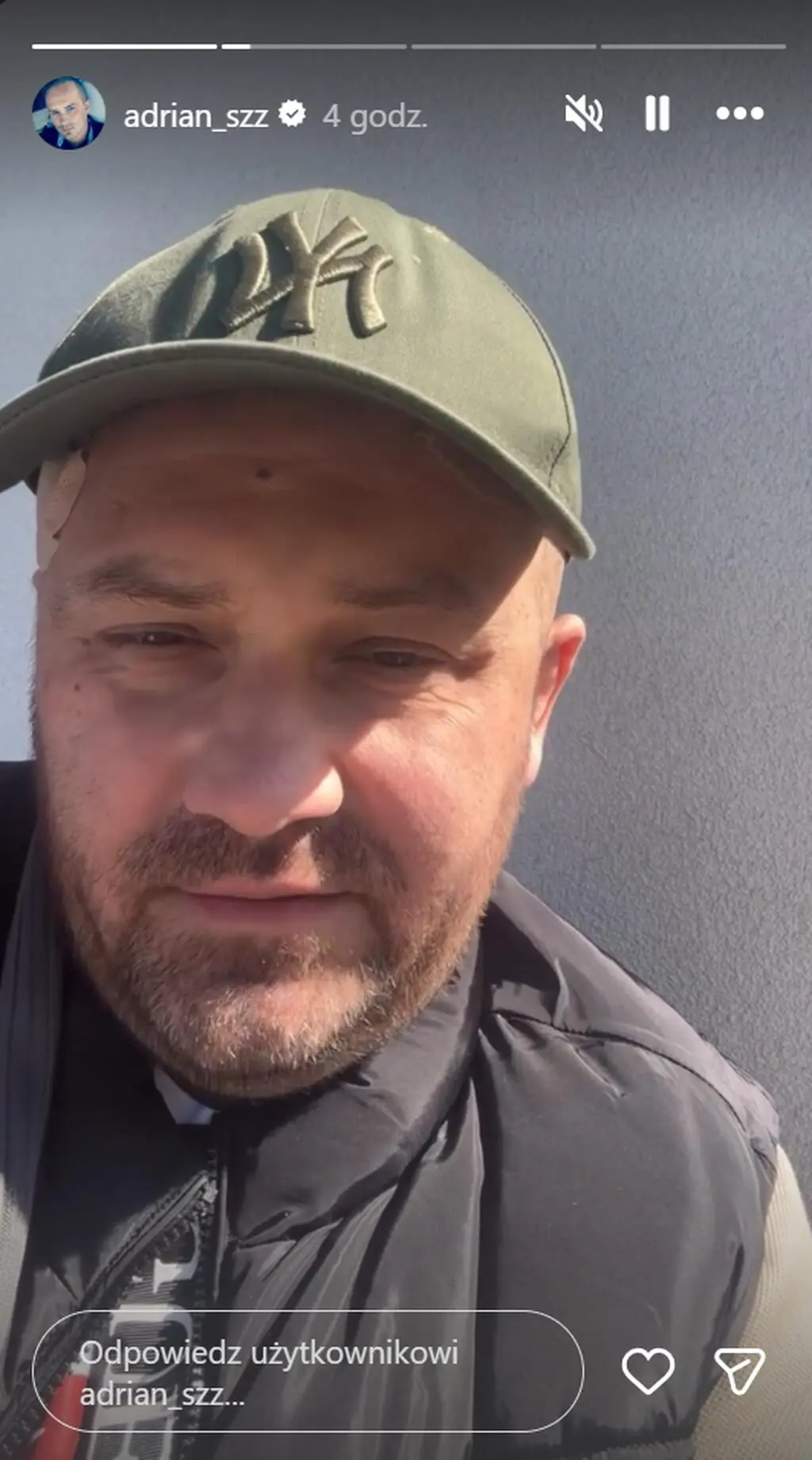 Adrian Szymaniak poinformował o swoim obecnym stanie zdrowia
