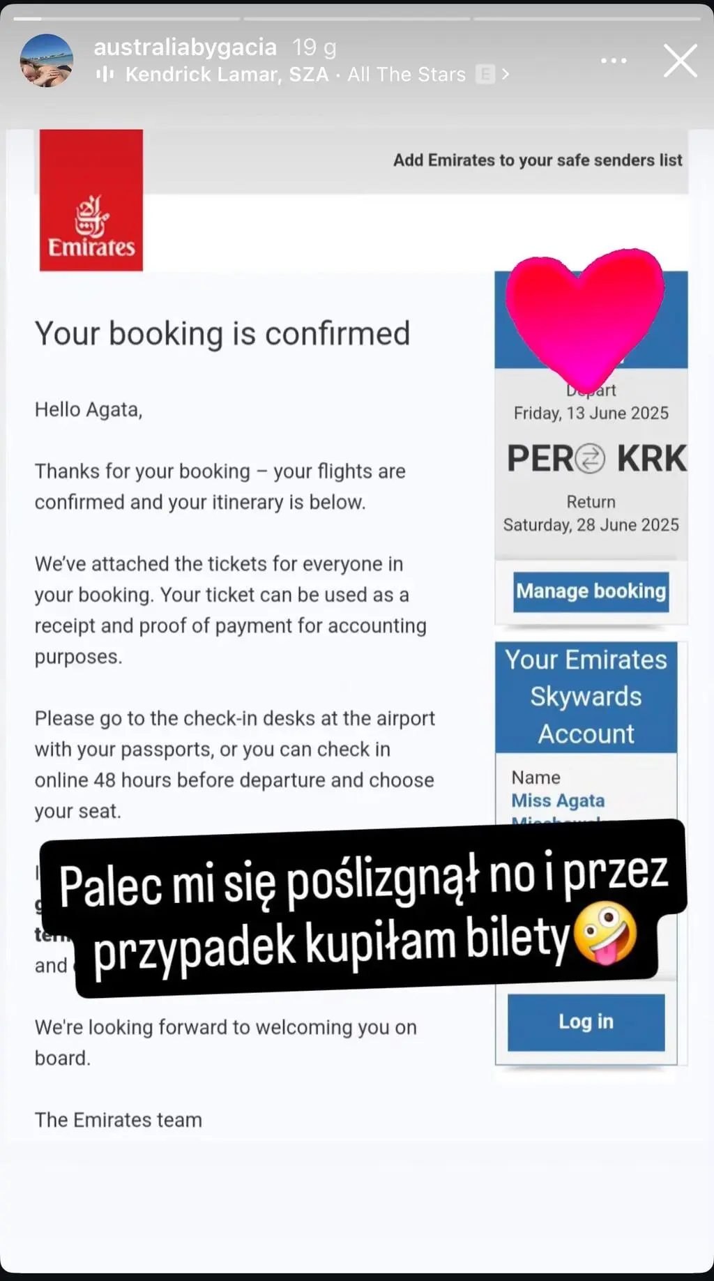 Agata Miechowska ze "ŚOPW" przylatuje do Polski